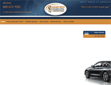 Tablet Screenshot of goldenwestcollision.com